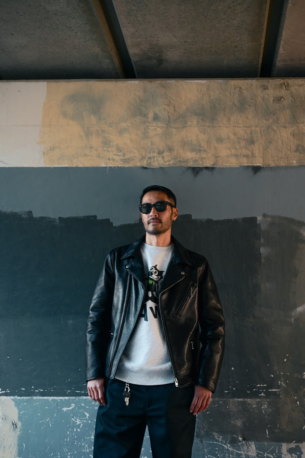 PAWG - "FTW" SWEAT - ASH GREY / NEON GREEN