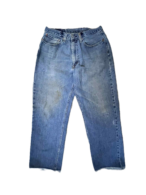 THRIFTY LOOK - LEVIS 550 ONE-TUCK PANTS - BLUE