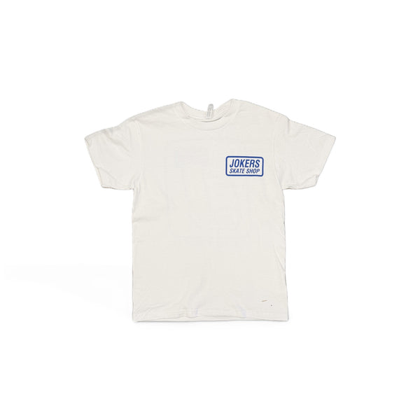 JOKERS'S SKATE SHOP - JOKERS #1 TEE - WHIE