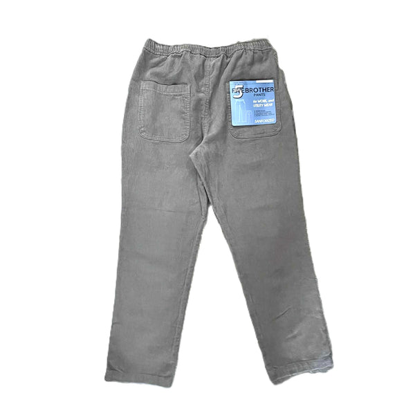 FIVE BROTHER - CORDUROY EASY PANTS - GREY