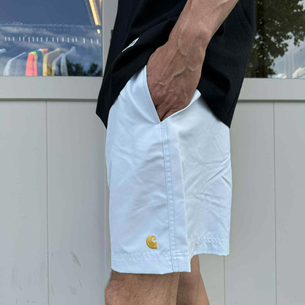 Carhartt WIP - CHASE SWIM TRUNKS - AIR SKY/GOLD