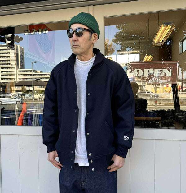 BLUCO - HEAVY MELTON PHARAOH COAT - NAVY