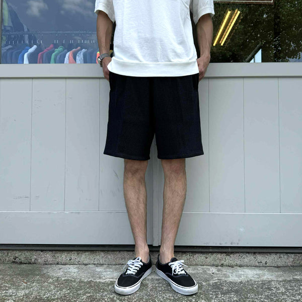 JACKMAN - WAFFLE SHORTS - BLACK