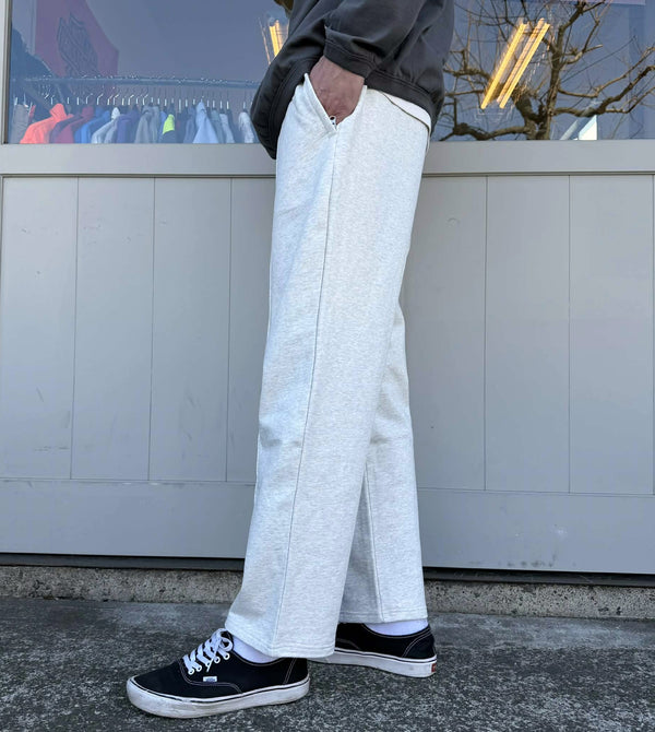 BIGMIKE - PIN TACK SWEAT PANTS - ASH