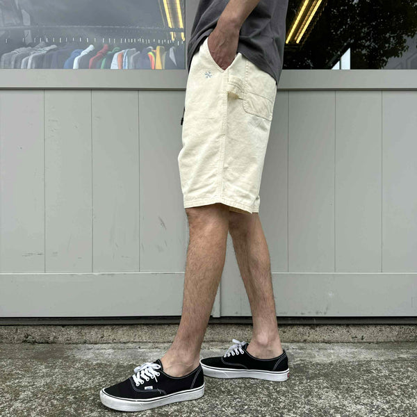 BLUCO - LIGHT CANVAS PAINTER SHORTS - IVORY