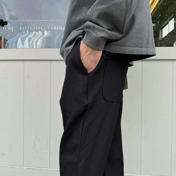FIVE BROTHER - POLY/TWILL EASY PANTS - BLACK