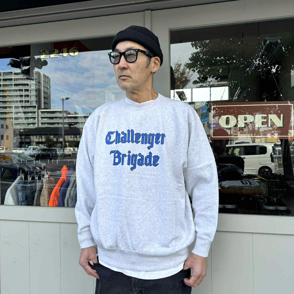 CHALLENGER - CLASSIC LOGO C/N SWEAT - GRAY