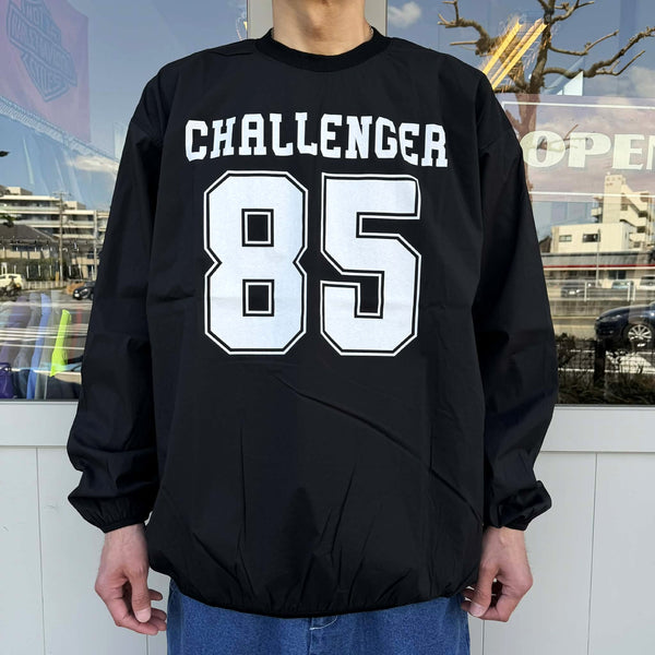 CHALLENGER - L/S NUMBERS WIND CREW - BLACK
