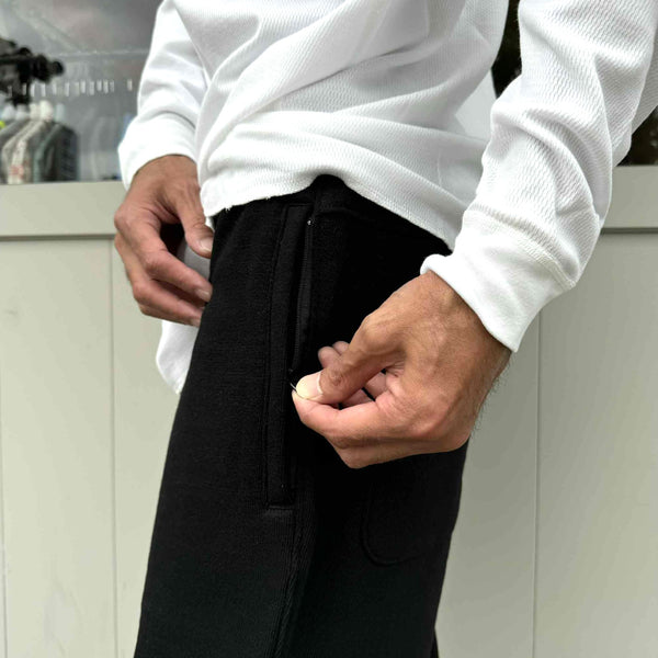 JACKMAN - GG SWEAT PEGTOP PANTS - BLACK