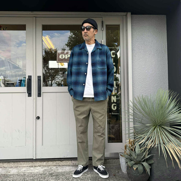 FIVE BROTHER - DUCK EASY PANTS - L.OLIVE