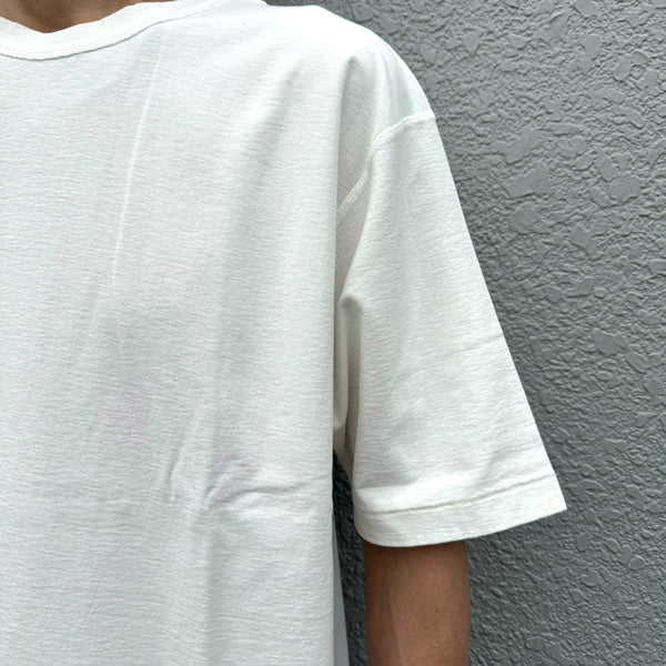 ARMY TWILL - BACK JERSEY HALF SLEEVE TEE - WHITE