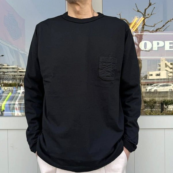 JACKMAN - QLT POCKET LS T-SHIRTS - BLACK