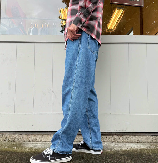 BLUCO - JAPAN DENIM EASY COWBOY PANTS - INDIGO FADE