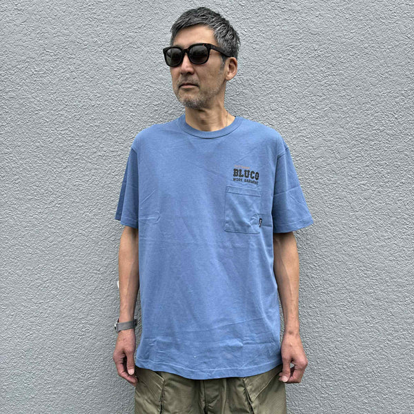 BLUCO - POCKET TEE BOLT - SLATE BLUE