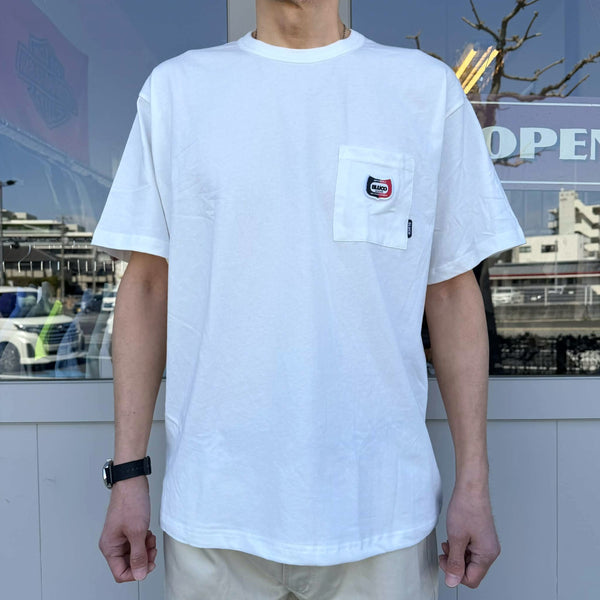BLUCO - DRY COTTON POCKET T-SHIRT -CHAMP- WHITE