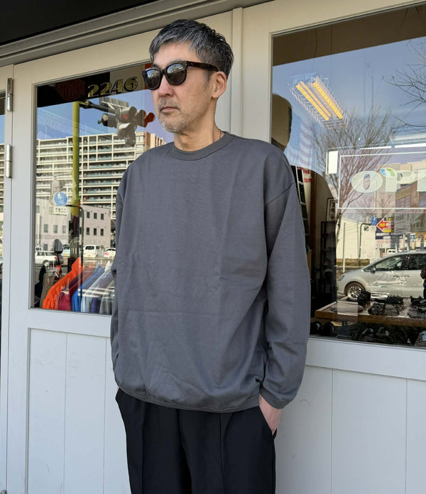 melple - THE AMERICAN RINGLER L/S - CHARCOAL