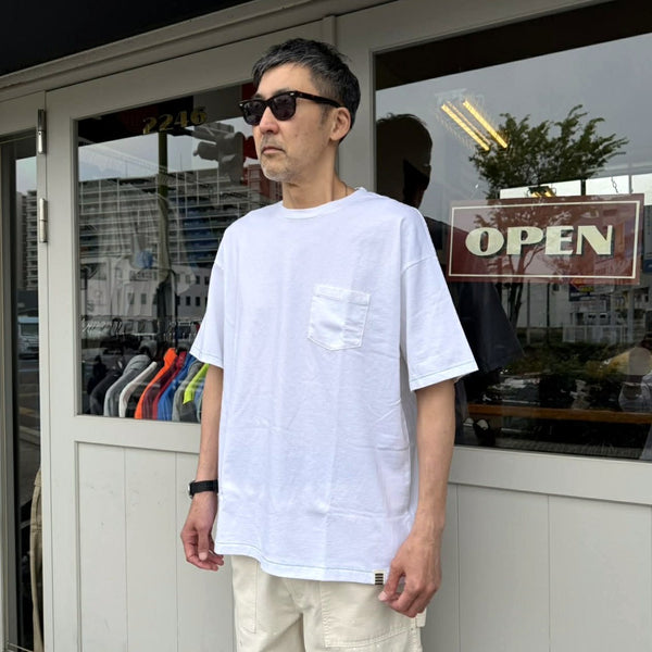 ILL ONE EIGHTY - PLAIN POCKET TEE - WHITE