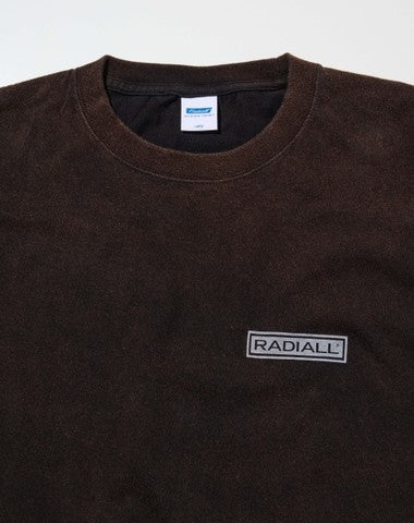 RADIALL - GUIDANCE - CREW NECK T-SHIRT L/S - FADED BLACK