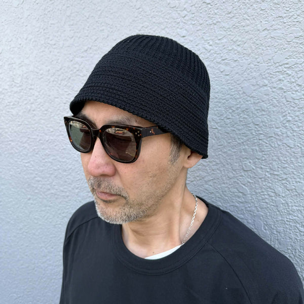 RACAL - KNIT SAILOR HAT - BLACK