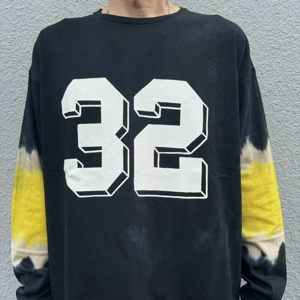 ILL ONE EIGHTY - "32" TIE DYE LS TEE - BLACK