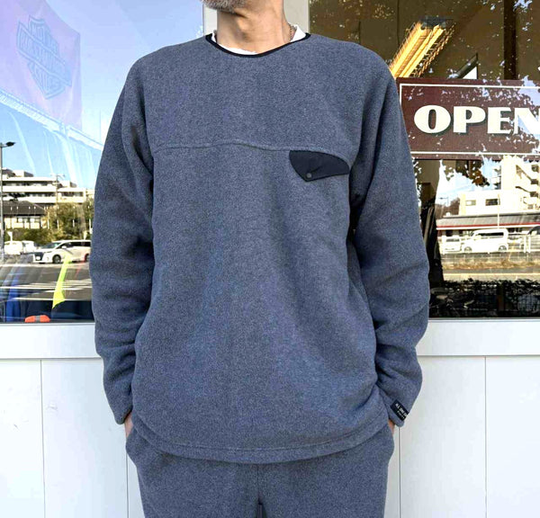 ILL ONE EIGHTY - LW FLEECE CREW-NECK - CHARCOAL