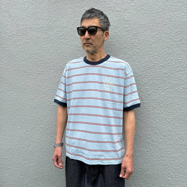 melple - SEAVIEW RINGER S/S - BLUE