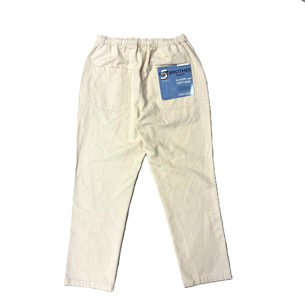 FIVE BROTHER - DUCK EASY PANTS - WHITE