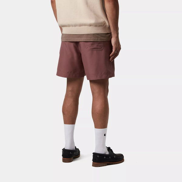 Carhartt WIP - CHASE SWIM TRUNKS - DUSTY PINK/GOLD