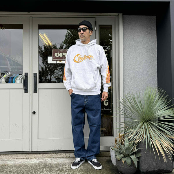 CHALLENGER - SNAKING LOGO HOODIE - GRAY