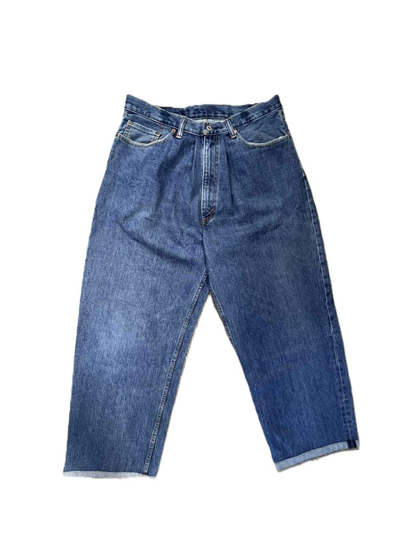 THRIFTY LOOK - LEVIS 550 ONE-TUCK PANTS - BLUE