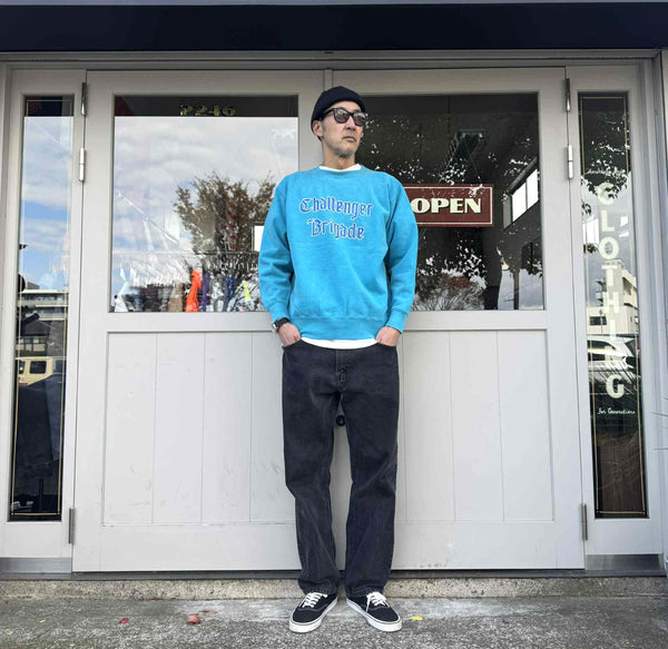 CHALLENGER - CLASSIC LOGO C/N SWEAT - TURQUOISE