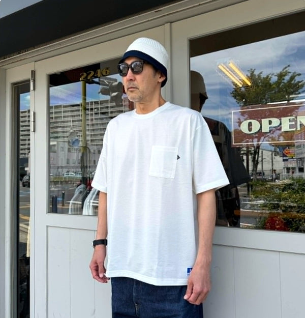 BLUCO - FUNCTION POCKET T-SHIRT -OVERSIZE- WHITE