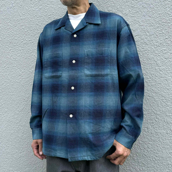 FIVE BROTHER - CHECK ONE-OP SHIRT - BLUE