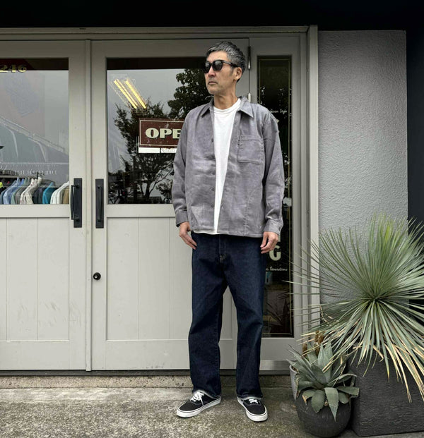 BLUCO - CORDUROY WORK SHIRT - GRAY