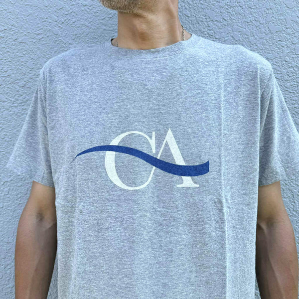 melple - PASADENA SHORT SLEEVE CA - HEATHER GRAY