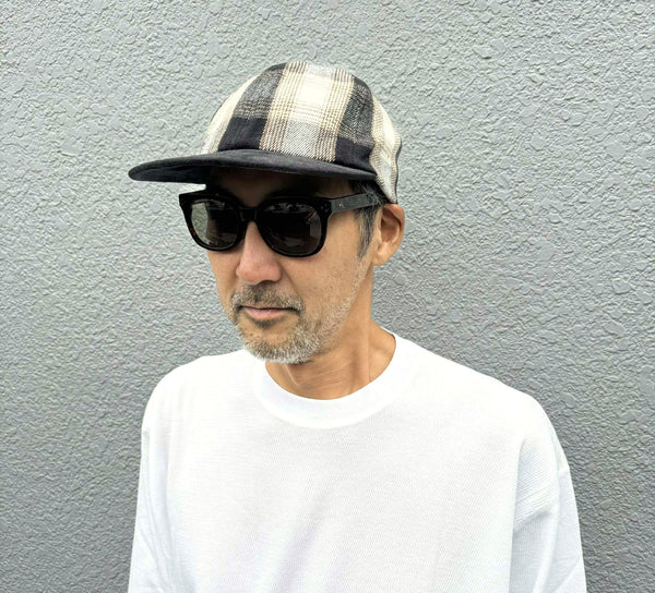 BIGMIKE - HEAVY FLANNEL CAP - OFF x BROWN x BLACK