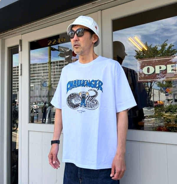 CHALLENGER - PIGMENT SNAKE TEE - WHITE