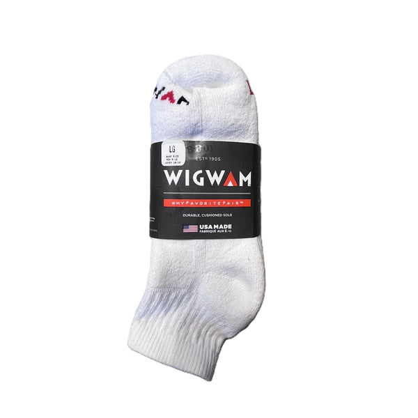 WIGWAM - SUPER 60 QUATER 3-PACK - WHITE
