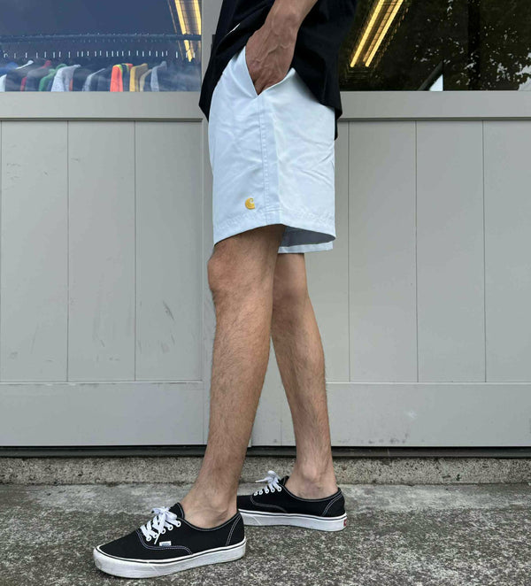 Carhartt WIP - CHASE SWIM TRUNKS - AIR SKY/GOLD