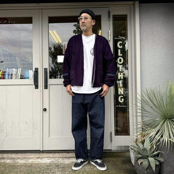 ILL ONE EIGHTY - HEAT FLLECE CARDIGAN - PURPLE