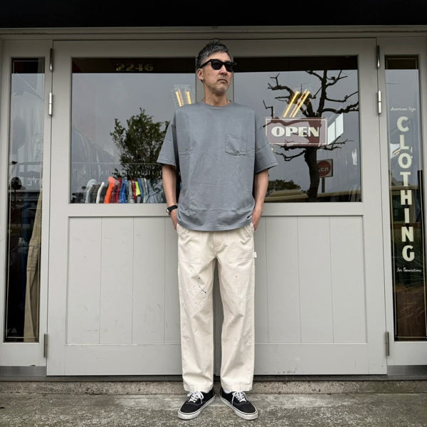 ILL ONE EIGHTY - PLAIN POCKET TEE - GRAY