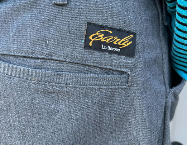 Early&Co - ORIGINAL WIDE TAPERD PANTS - GRAY