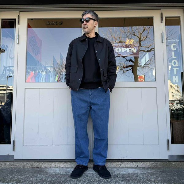 BIGMIKE - DEMIM EASY PANTS - L.INDIGO