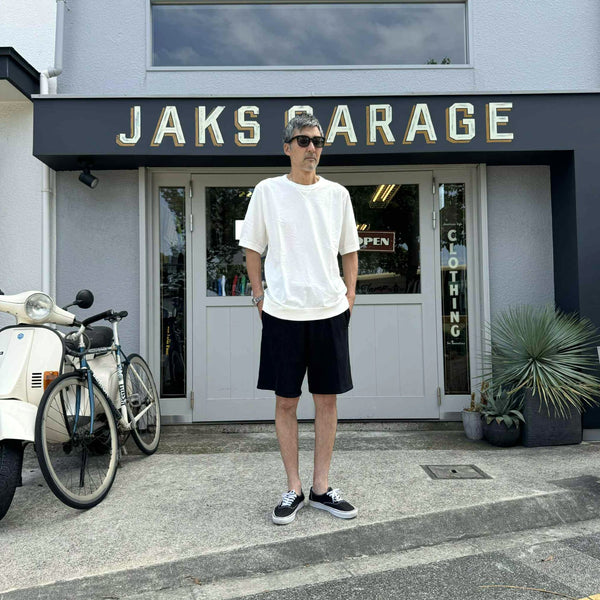 JACKMAN - WAFFLE SHORTS - BLACK