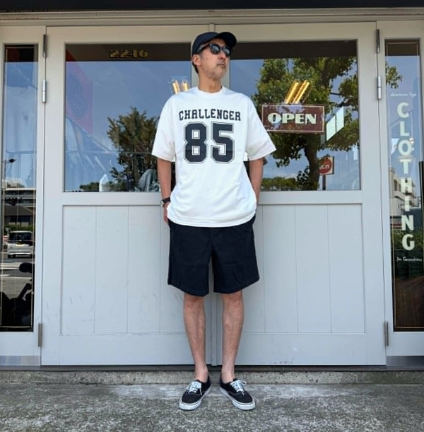 CHALLENGER - NUMBERS DRY MESH TEE - WHITE
