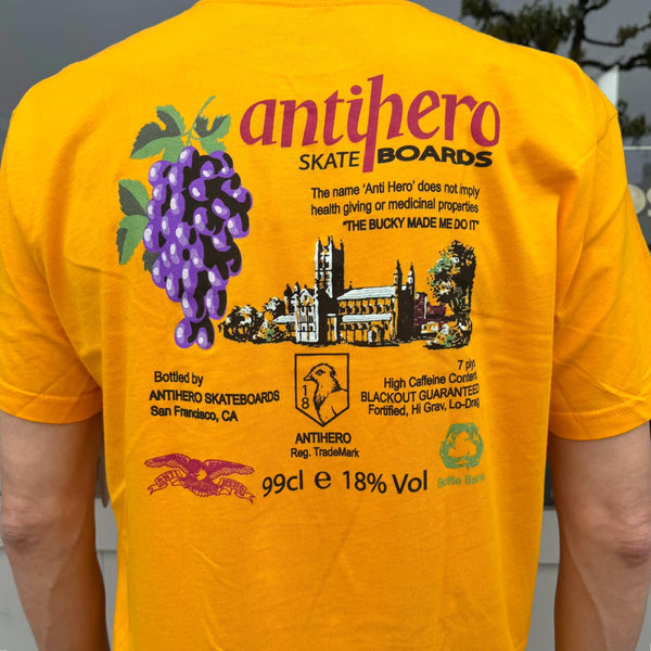 ANTIHERO - THE BUCKY SS T-SHIRT - GOLD
