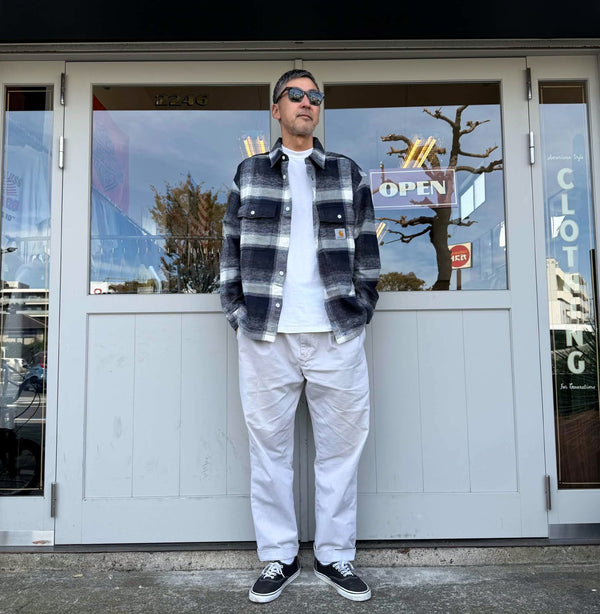 Carhartt WIP - L/S ESTERSON SHIRT - ESTERSON CHECK, DARK NAVY