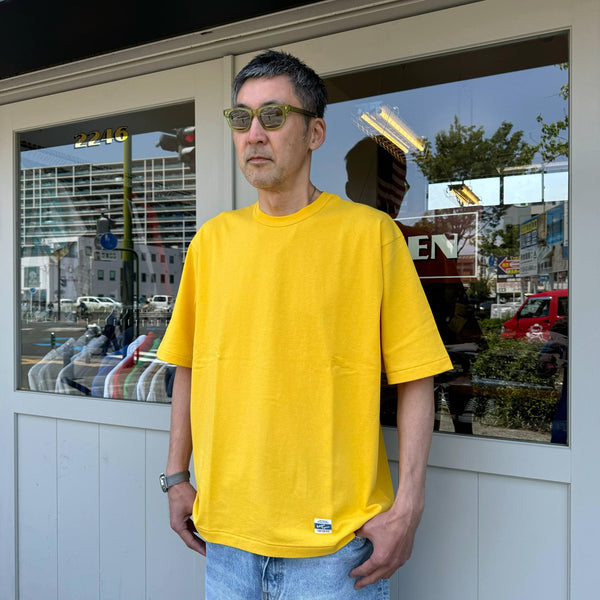 ARMY TWILL - 30/2 OE HALF SLEEVE PRINT TEE_AT - YELLOW