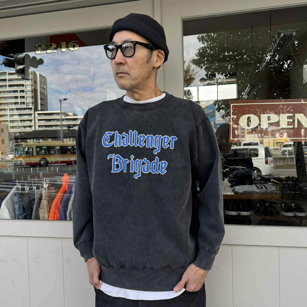 CHALLENGER - CLASSIC LOGO C/N SWEAT - BLACK