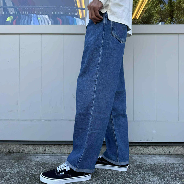 THRIFTY LOOK - LEVIS 550 ONE-TUCK PANTS - BLUE